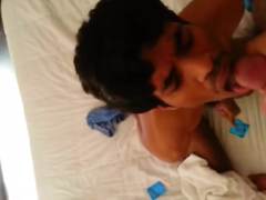 Cute indian boy sucks dick like a pro