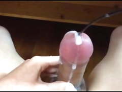 Asian boy sounds cock, squirts & ozzes thick sperm