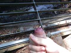 Public Wank And Cum In German Park