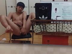 Asian Twink Wanking And Fingers Ass